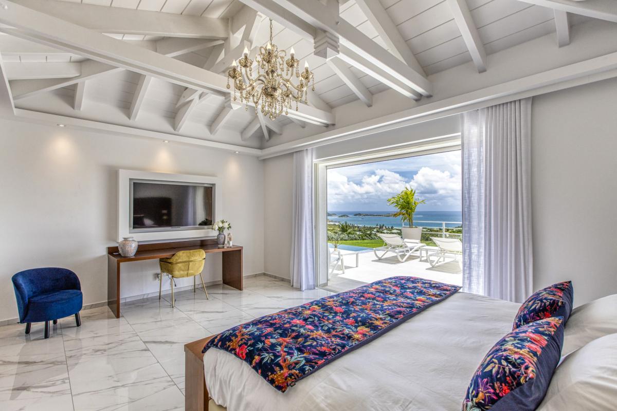 17 Location villa Baie Orientale Saint Martin_chambre 1